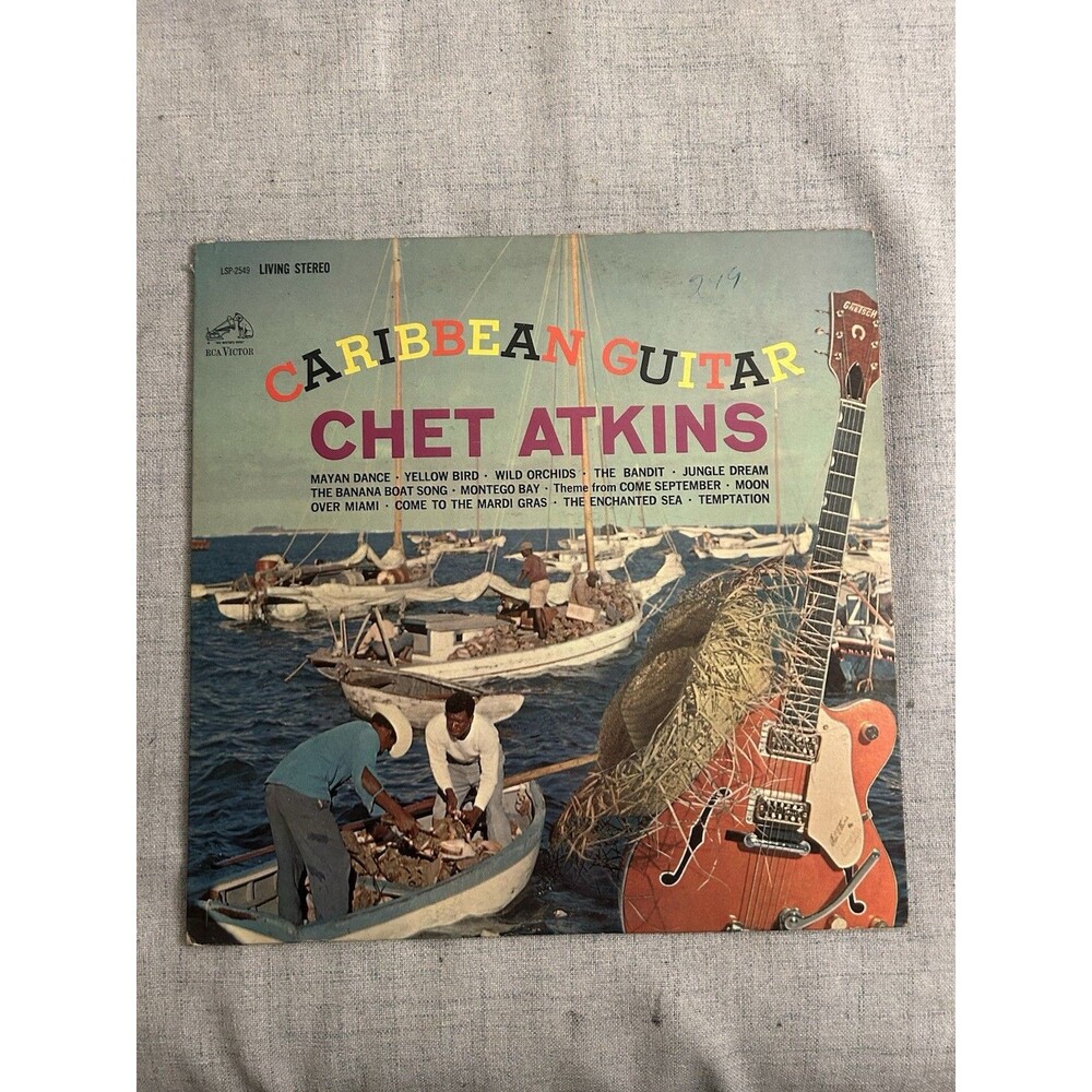 CHET ATKINS -CARIBBEAN GUITAR 2S 2S 1962 VG++ TO NM TAS RCA LSP 2549